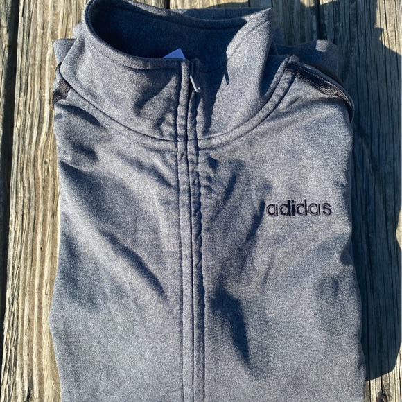 Boys Gray Adidas Jacket - Picture 6 of 6